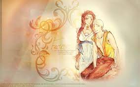 This expressive fan art of aang and katara by anabidault is adorable. Aang And Katara Wallpapers Wallpaper Cave