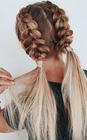 Braided Hairstyle Pigtail Braids Braided Hairstyles Easy Hair Styles Fishtail Braid Hairstyles