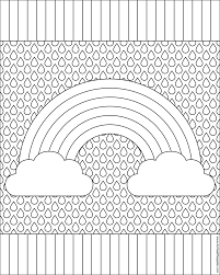 These rainbow coloring sheet are free for personal use. Rainbow Coloring Pages For Adults