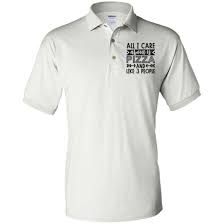 All I Care About Is Pizza Youth Jersey Polo T Shirt