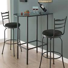 Monarch Home Bar 24 X 36 Black Silver Metal Spacesaver Walmart Com In 2020 Home Bar Furniture Pub Table Sets Bar Furniture