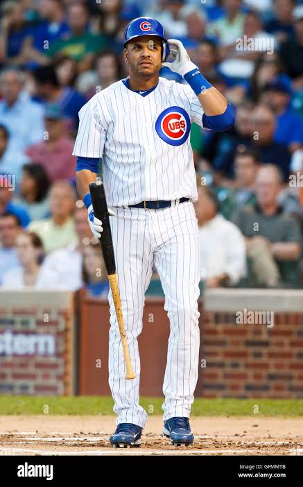 August 16, 2010; Chicago, IL, USA; Chicago Cubs third baseman Aramis Ramirez  (16) at bat against the San Diego Padres during the first inning at Wrigley  Field. San Diego defeated Chicago 9-5 Stock Photo - Alamy