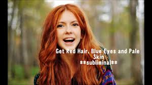 Recently, scientists announced that everyone with blue eyes is related! Red Hair Blue Eyes Galhairs