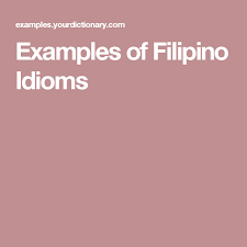 Examples Of Filipino Idioms Haiku Poems Examples Haiku Examples Haiku Poems