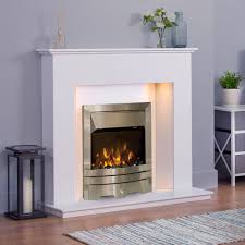 Real flame marlowe 70 in. The Columbus White Marble Electric Fireplace Suite Fire Included Low Cost Fireplaces
