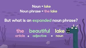 What Is An Expanded Noun Phrase Expanded Noun Phrases Nouns And Adjectives Nouns