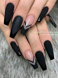 Cute Black Coffin Nails Design Coffinnails Acrylic Nail Designs Coffin Swag Nails Pink Acrylic Nails