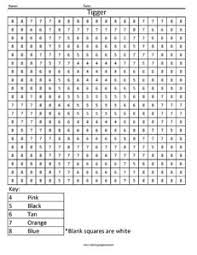 This color by number coloring page enters the world of dinosaurs and prehistoric earth. Tigger Color By Number Coloring Squared