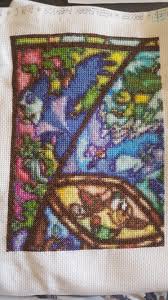 (25% off) add to favorites. Wip Page One Of Disney Stained Glass Project Complete Crossstitch