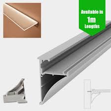 Artistry in glass completes challenging installation of cable shelf system suspended from 13 foot high ceiling. Glass Wall Mount Shelf Led Profile For Led Strip Surface Mount Aluminium Led Channel C W Diffuser End Caps