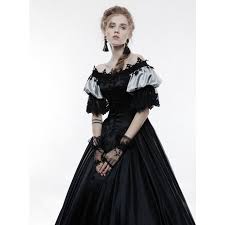 Riesen auswahl an gothic brautkleider für die ganze familie! Damen Kleid Hochzeit Ballkleid Punk Rave Black Ruby Gothic Wq 356 Bk Metalshop De