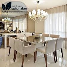 Beli kerusi, meja makan, bangku, pinggan mangkuk dan perkakas dapur pada harga yang rendah. Meja Makan Minimalis Modern Pohon Alam Jepara Meja Makan Minimalis