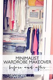 Minimalist Wardrobe Makeover Closet Before After Kayla Aimee Writes Closet Makeover Diy Bedroom Organization Diy Wardrobe Makeover