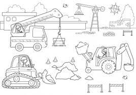 Coloriage Chantier Et Travaux A Decouper