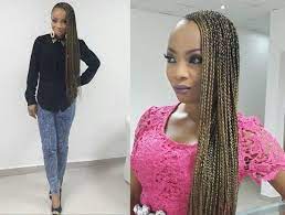 These braids are quite popular with the name of pencil to start the style the first step is detangling the hair properly and then divide the hair into sections with the help of a rattail comb and then adding the braid stitches to. Pin On Evy S World