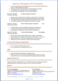 Cover letter for junior interior designer. Interior Designer Cv Template Tips And Download Cv Plaza
