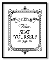 Check spelling or type a new query. Bathroom Wall Art Please Seat Yourself Sign Bathroom Art Restaurant Decor Funny Bathroom Prints Kids Bathroom Art Framed Wall Art Wall Decor Paintings Wall Coverings Decals More