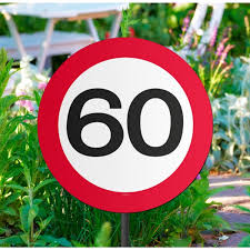 Tuinbord 60 Jaar Thema Feest Versiering Feestartikelen Versiering Blokker