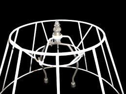 Brass spokes are recessed 1/2 below the shade top so it fits on any harp or shade holder. American Spider Lampshade Fittings