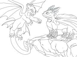 If your child loves interacting. Toothless And Light Fury 2 Online Coloring Pages