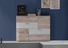 Vergleich sonoma eiche sandeiche : Kommode Sideboard Anrichte Sandeiche Weiss 125cm Neu Highboards Kommoden Kinder Jugendzimmer Feldmann Wohnen Gmbh Online Shop