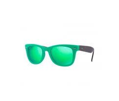 This design is completed with a 50mm lens in green flash. Ray Ban Wayfarer Folding Flash Lenses Green Flash 50mm Lens Promofarma