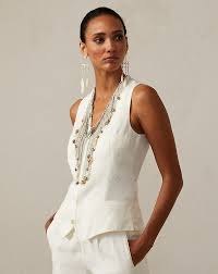 Gilet Ethel en toile de lin