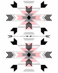 Tribal Print Nursery Decor Pink Wall Art Etsy In 2021 Etsy Wall Art Aztec Pattern Wallpaper Native American Patterns