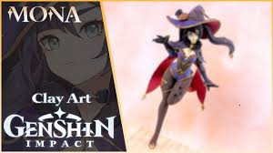 Genshin Impact Mona Clay Art Tutorial Youtube