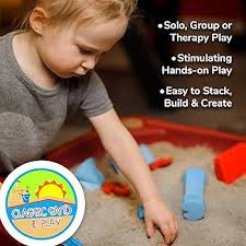 Classic Sand and Play Sand for Sandbox, Table, Therapy, and Outdoor Use, 5  lb. Bag, Natural, Non-Toxic, Wet Castle Building for Creativity and  Stimulates Sensory Skills : Toys & Games