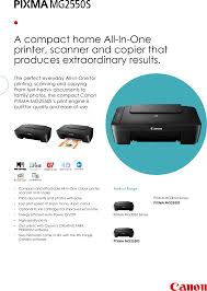 Drivers to easily install printer and scanner. Mg2550s Microsoft Canon Pixma Sales Sheetx Read Only User Manual