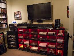 Best Video Game Entertainment Center Combo I Ve Seen Game Room Gamer Room Best Gaming Setup