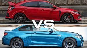 Our most recent review of the 2016 bmw m2 resulted in a score of 8 out of 10 for that particular example. 2018 Honda Civic Type R Vs 2016 Bmw M2 Youtube