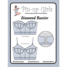 100% free dressmaking and sewing patterns. Diamond Foam Lined Bustier Pattern A Strapless Or Not Bra Pattern From Bra Makers Supply