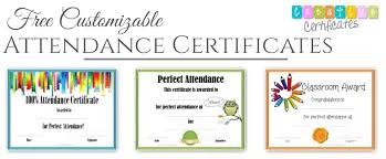 Editable quarterly awards certificate template deped tambayan ph. Free Printable Perfect Attendance Certificate Templates Customizable