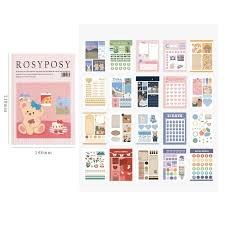 Si usted tiene una cuenta en papelera bariloche, ingrese su usuario y contraseña para iniciar sesión y acceder a su información. Rosy Posy Juego De Pegatinas De 20 Paginas Para Cuaderno Pegatinas De Estilo Ins Vintage Decoracion De Oso De Dibujos Animados Pasta De Album Diario Regalo Para El Hogar F786 Adhesivos De