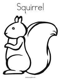 Squirrel Coloring Page Twisty Noodle Squirrel Coloring Page Bear Coloring Pages Cartoon Coloring Pages