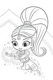 Download printable beautiful princess samira coloring page. Shimmer And Shine Coloring Pages 100 Pictures Free Printable