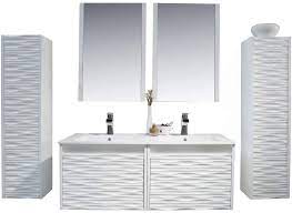 Maybe you would like to learn more about one of these? Amazon Com 48 Inch White Bathroom Vanity With Sink All Wood Floating Bathroom Vanity With Sink 48 Inch Mirror 12 Inch Side Cabinet Kitchen Dining