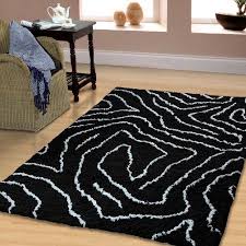 Black And Silver Area Rug Home Area Rugs Rugs Hand Weaving
