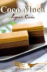 Masam Manis Coco Moca Layer Cake Layer Cake Asian Cake Cooking Recipes