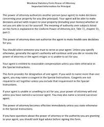 The most popular type of designation, known as durable, allows the appointment to remain active even if the. Free Montana Power Of Attorney Forms Pdf Templates