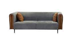 Sofa Kain Pelapis Abu-abu Cina Dengan Produsen Kaki Logam ...