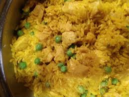 One Pot Spanish Chicken And Yellow Rice Recipe Chicken And Yellow Rice Easy Rice Recipes Yellow Rice Recipes