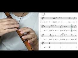 D Key Dizi Flute Practice In D Finger Chart With Staff And