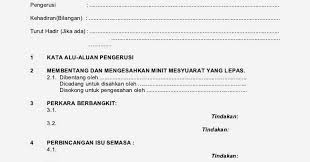 Contoh surat panggilan dan minit mesyuarat. Pengurusan Mesyuarat Minit Mesyuarat