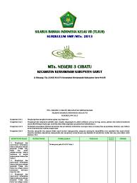 Silabus bahasa indonesia kelas viii semster 2 kurikulum 2013 revisi 2018. 3 1 Silabus B Indonesia Smp Mts Kls Vii Kurikulum 2013