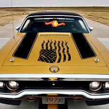 1972 plymouth police cars (brochure). 1972 Plymouth Satellite Chrysler American Distressed Flag Aufkleber Kit Vinyl Grafik Aufkleber