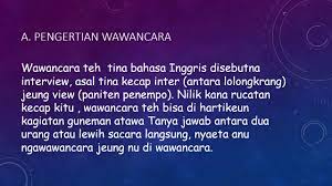 Maybe you would like to learn more about one of these? Struktur Wawancara Dina Basa Sunda Youtube