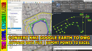 The conversion starts as soon as you upload the dwg file by drag and drop. How To Convert Kmz Google Earth To Dwg Autocad File Convert Kmz To Excel With Points And Elevation Youtube